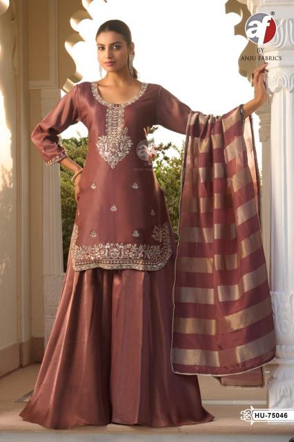 Anju fabrics HU 75046 style kurti wholesale